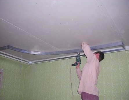Потолок из гипсокартона своими руками: подробная инструкция