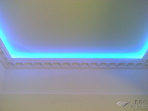 Плинтус потолочный под светодиодную ленту: современный дизайн